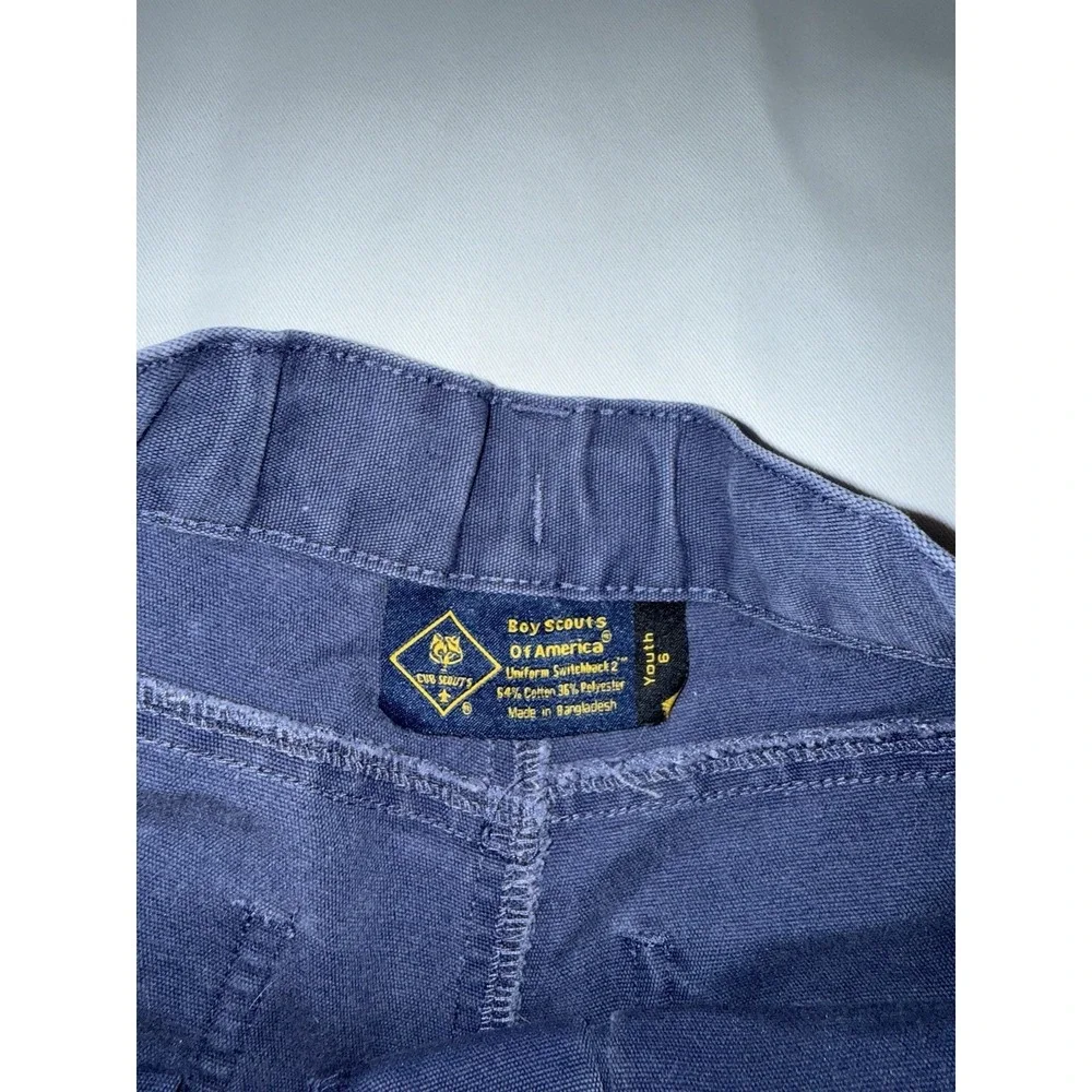 Cub Scouts‎ America Nylon Uniform Shorts Blue Cargo BSA Youth Size 6/7